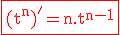 3$\rm \fbox{\red (t^n)^'=n.t^{n-1}